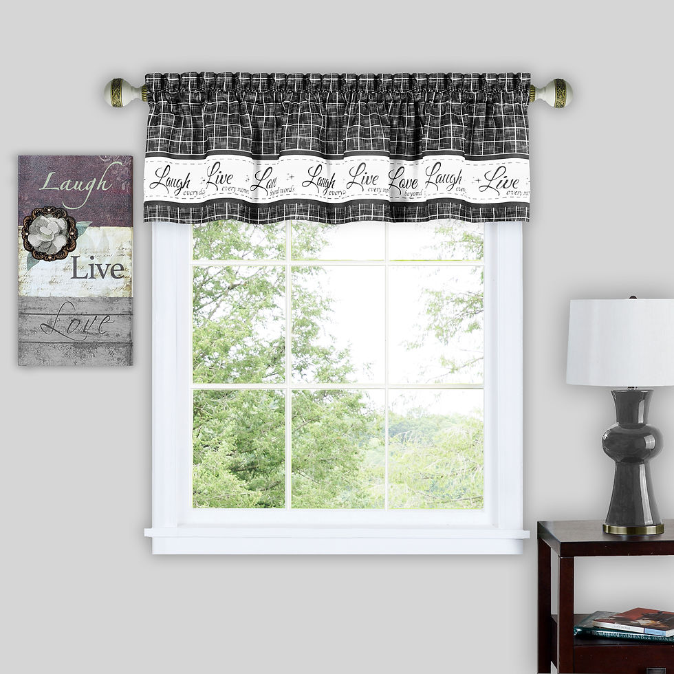 Thumbnail: Live, Love, Laugh Window Curtain Valance