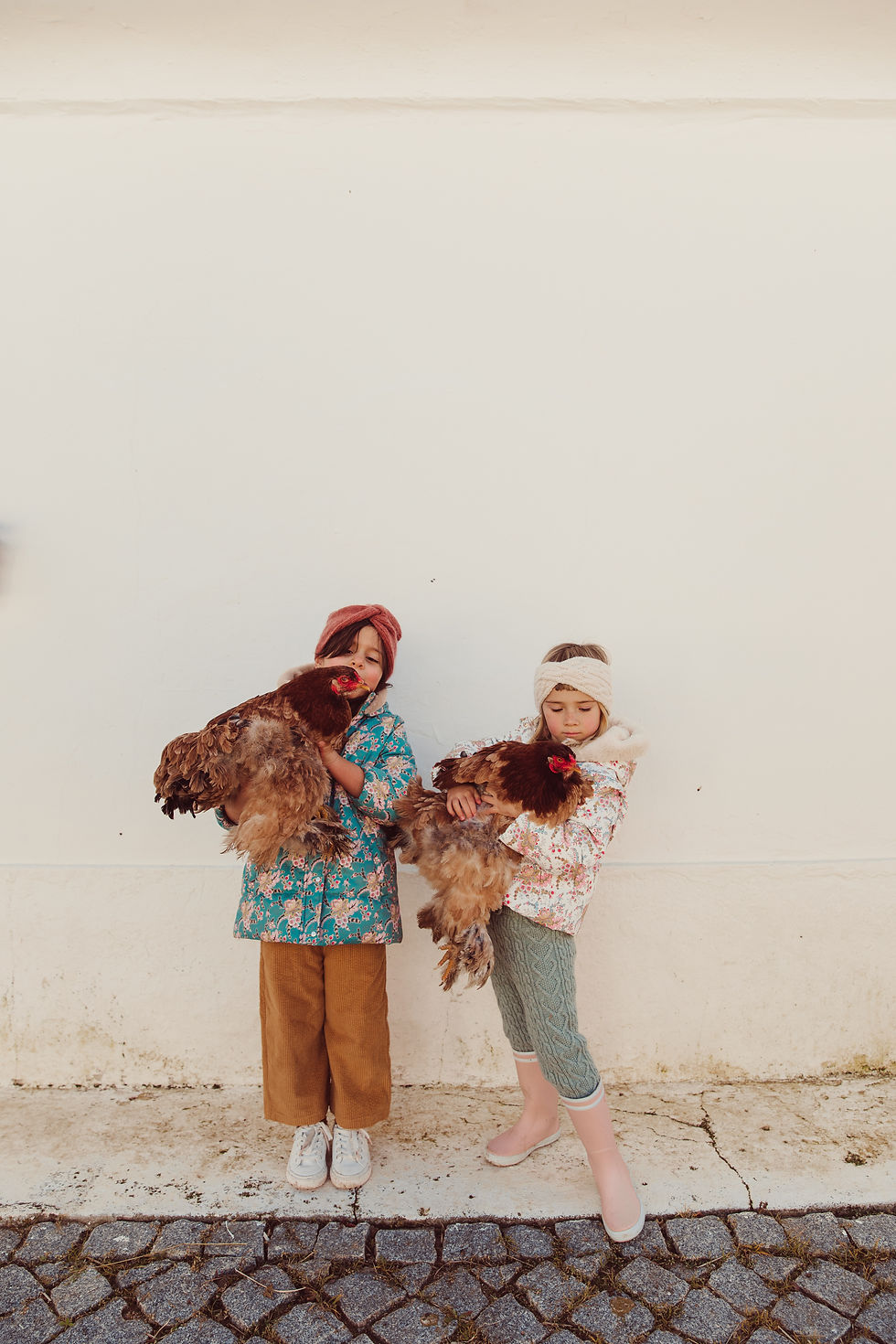 섬네일: Louise Misha - Faustina Puffy Coat  Blue French Flowers