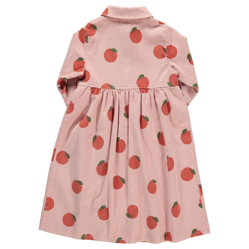 Thumbnail: Piupiuchick - long shirt dress | light pink w/ peaches allover