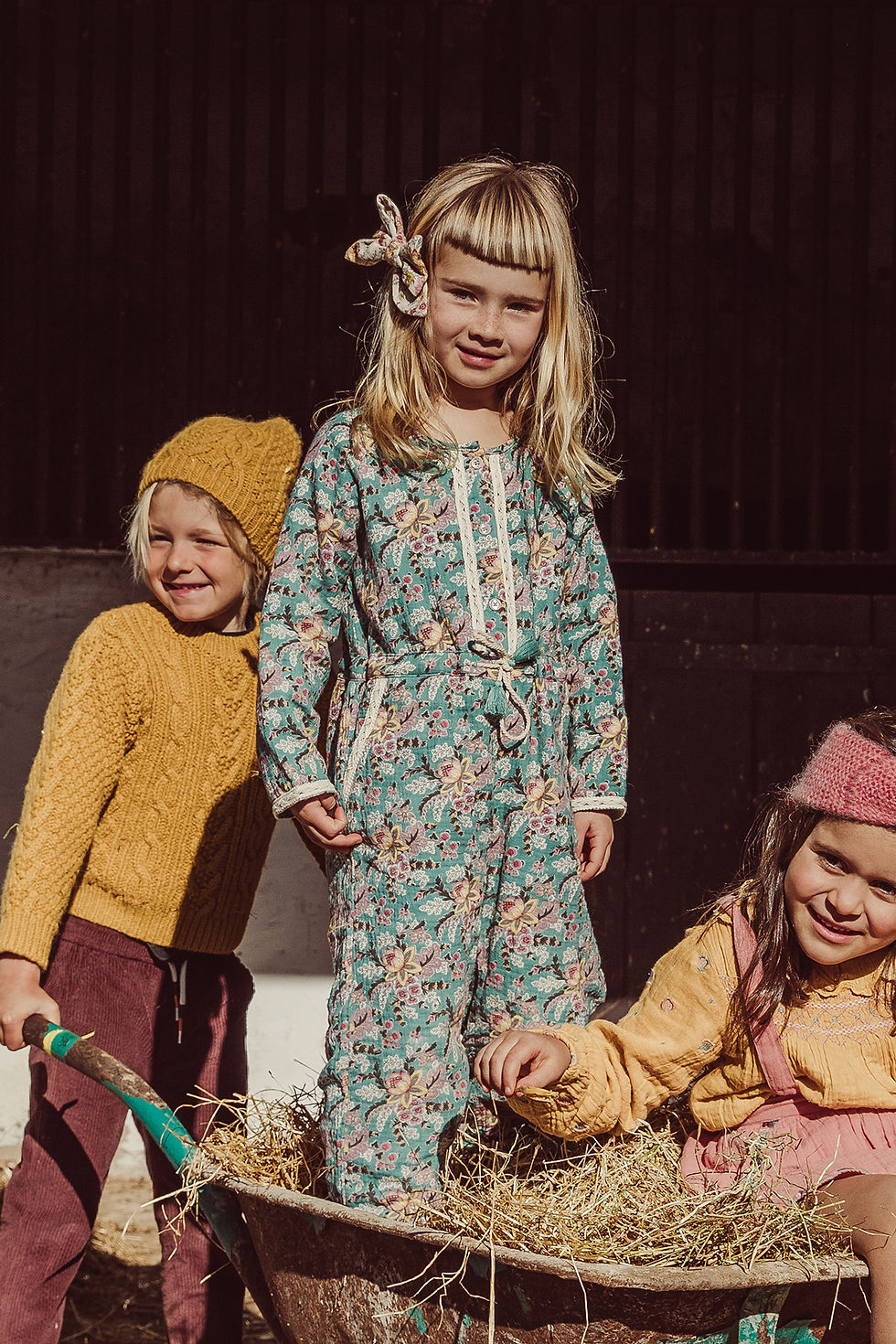 Thumbnail: Louise Misha - Jenna Jumpsuits  Blue French Flowers