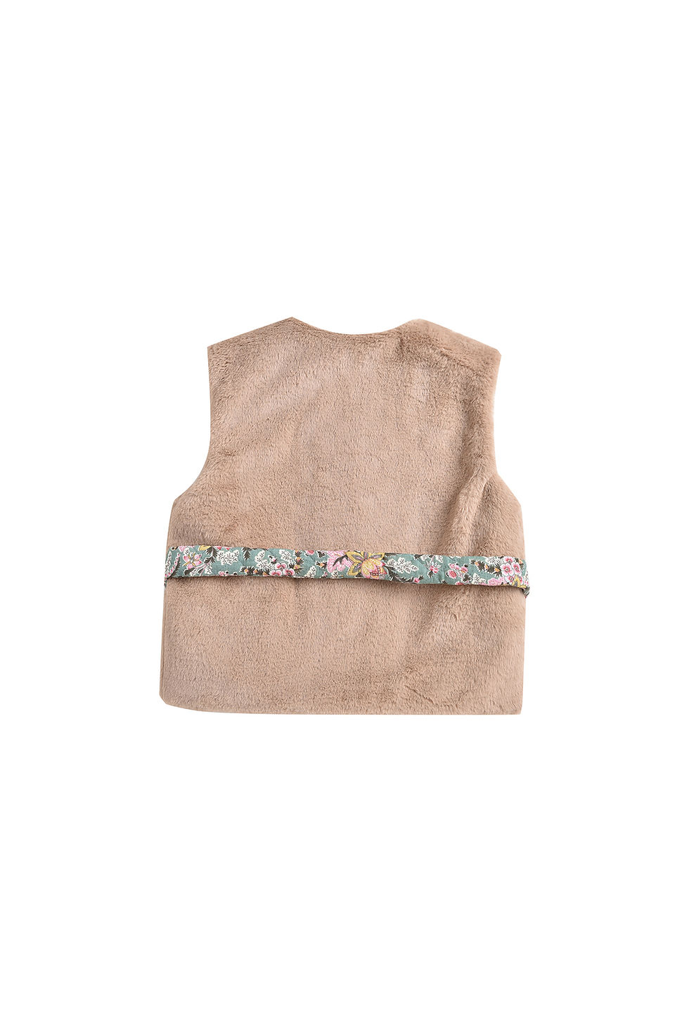 Thumbnail: Louise Misha - Eva Reversible Vest  Noisette - Blue French Flowers
