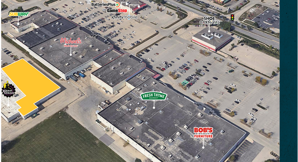 Joliet Property aerial view