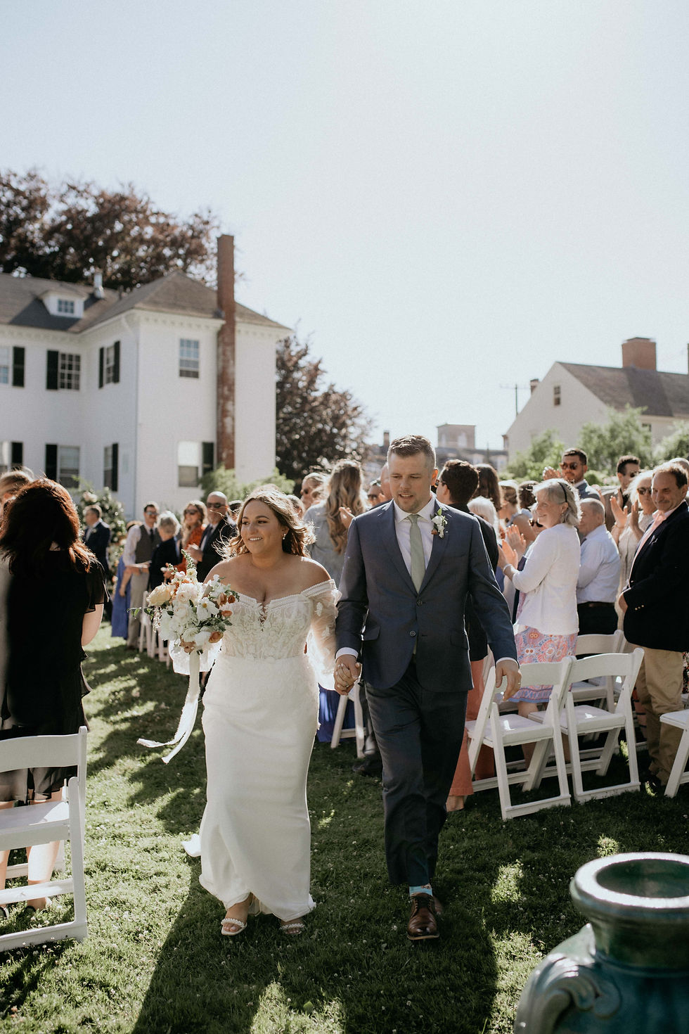 garden wedding Langdon house Portsmouth, NH