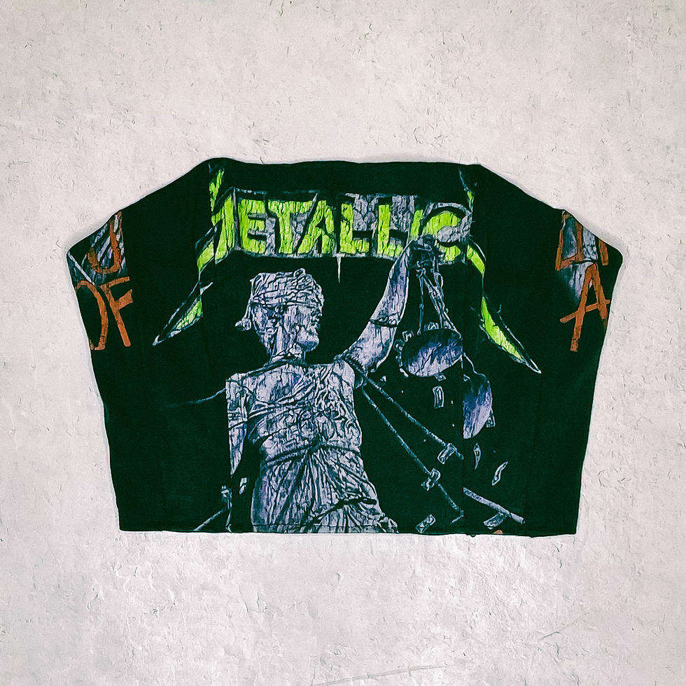 Metallica Tour Vintage Tee Corset claire kimsey