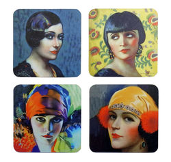 Art Deco, Deco Divas coaster set