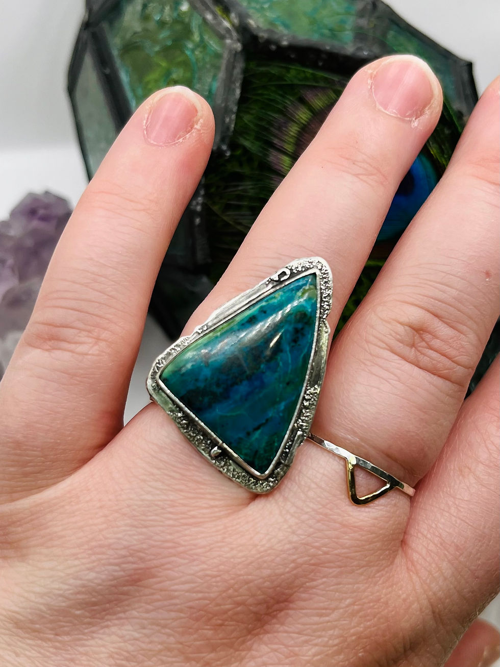 Thumbnail: Chrysocolla sterling ring