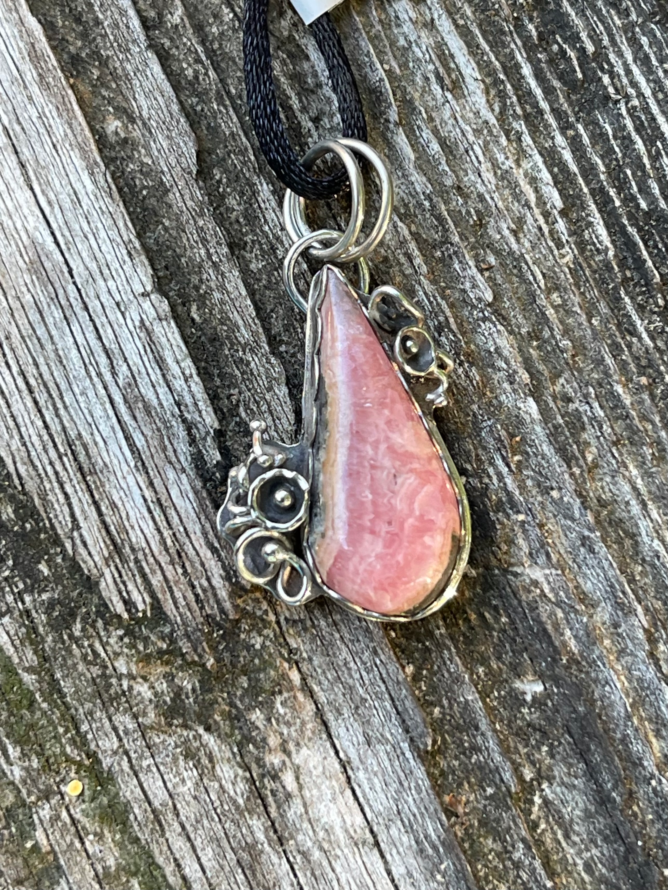 Rhodochrosite pendant