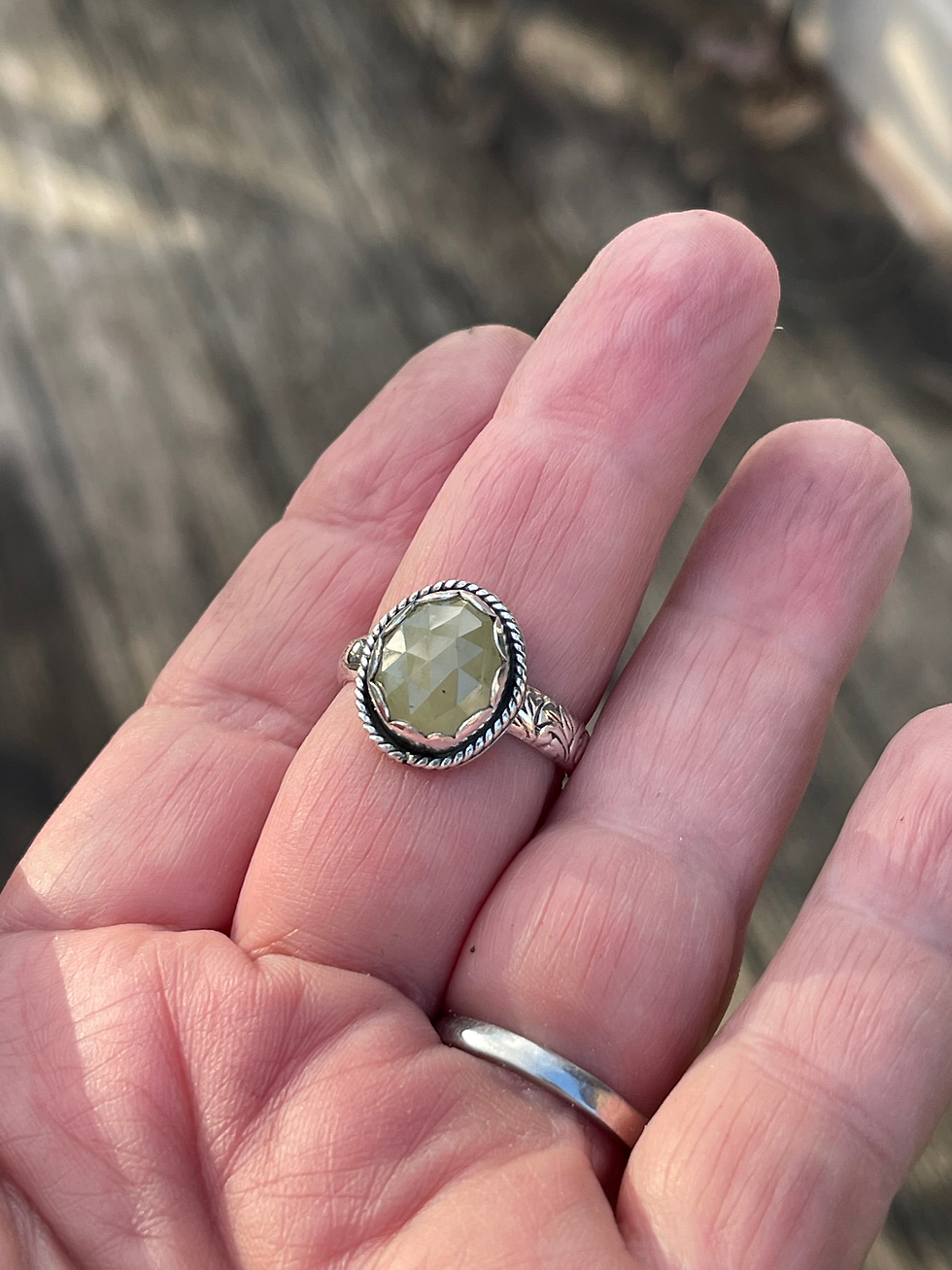Thumbnail: Yellow Sapphire Rosecut ring