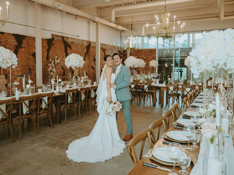 Intimate Edmonton Wedding at the Pendennis | Industrial Vibe Wedding Venue | Hana + Zach