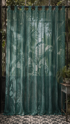 Printed, Embroidered, Woven Sheer Curtains for Homes