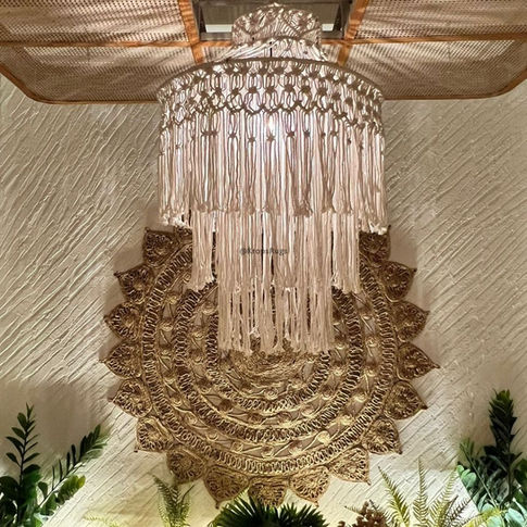 Boho Macrame lampshades
