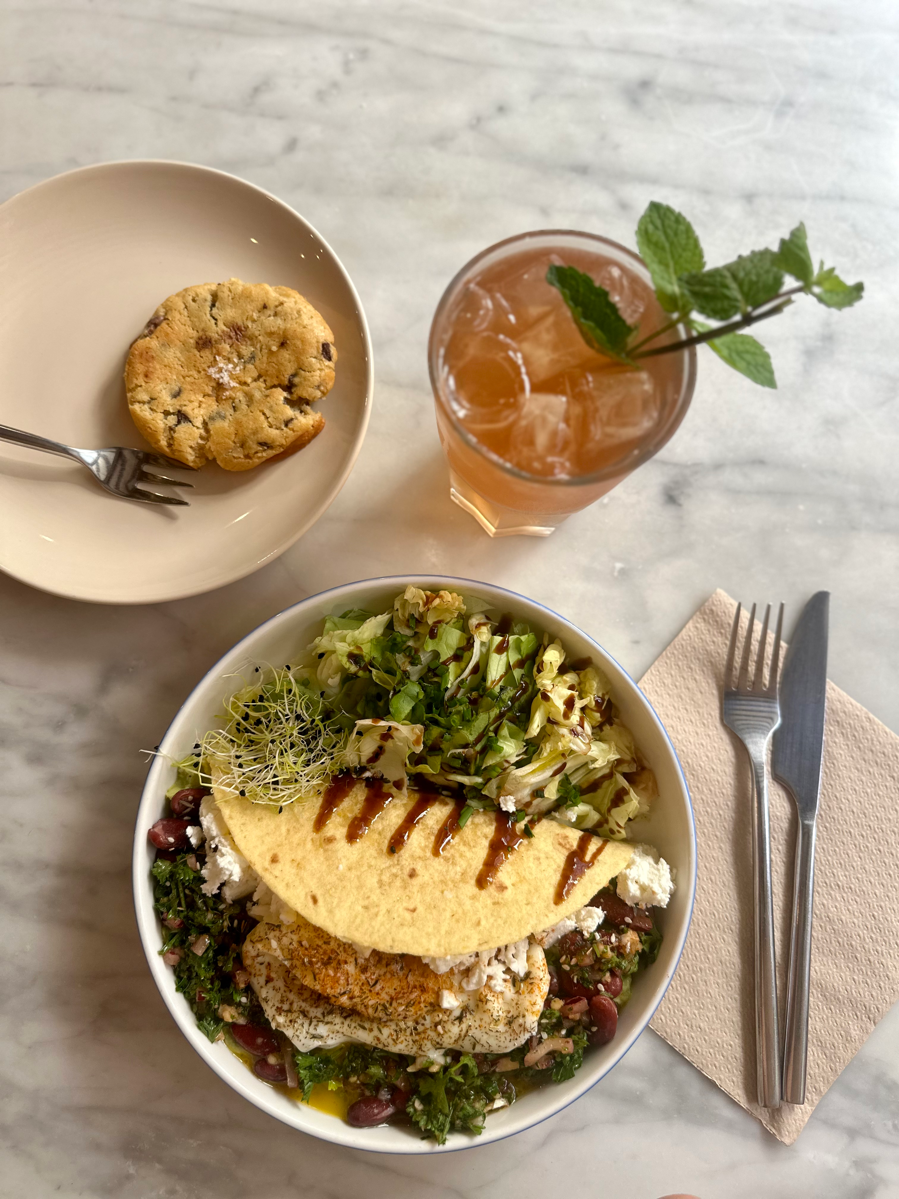 Arranged Food and Objects