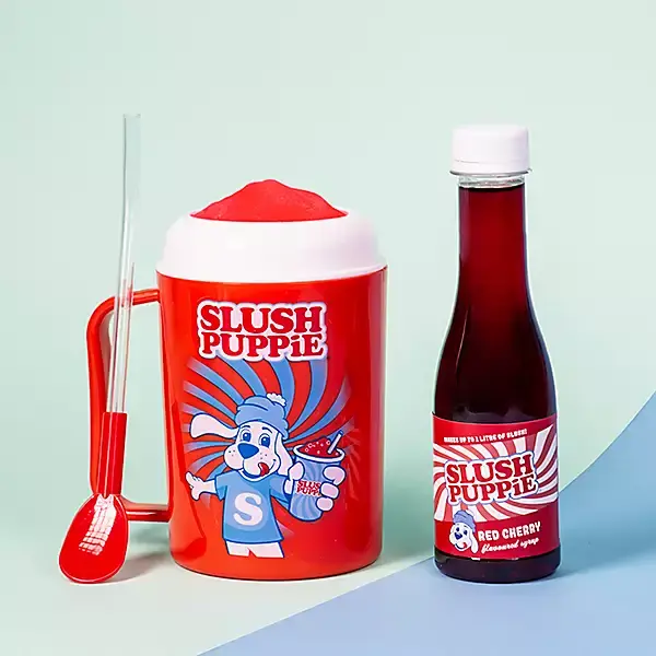 Slush P Cup and Red Syrup