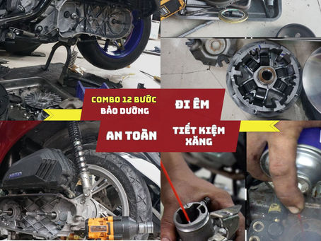 Combo 12 Bước Bảo Dưỡng Xe Máy: Đảm Bảo An Toàn Cho Hành Trình Của Bạn