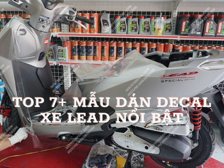 Tạo điểm nhấn cho xe máy với decal Lead độ chất tại Tp.HCM