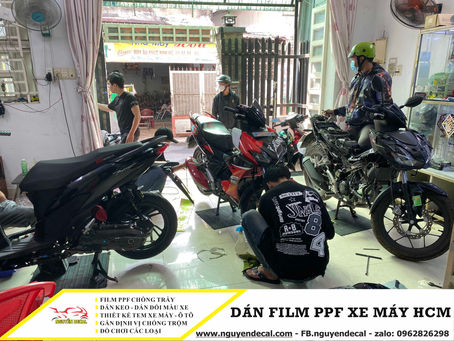Dịch vụ dán film PPF cho các bộ phận trên xe máy tại GÒ VẤP - TPHCM