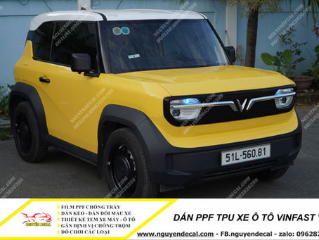 Dán PPF TPU bảo vệ bề mặt xe vinfast vf3 bền đẹp