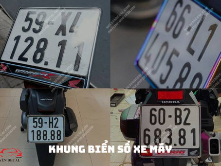 Khám phá các loại khung biển số xe máy chất lượng tại TPHCM