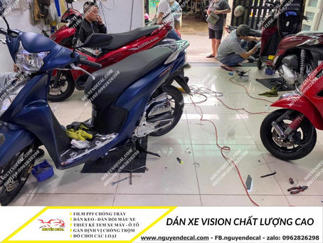 DÁN XE VISION CÓ BỊ PHẠT KHÔNG?