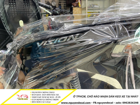 Dán keo xe máy tận nhà tại TP.HCM – Giá rẻ, thi công chuẩn, không lo bong tróc