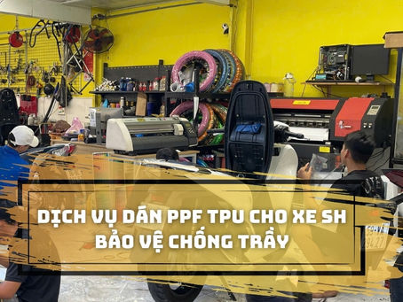 Dán PPF TPU cho xe Sh: giữ gìn vẻ đẹp nguyên bản, chống trầy xước