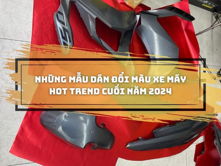 Những mẫu dán đổi màu xe máy đẹp và ấn tượng năm 2024