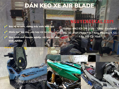 Bảo vệ xe Air Blade của bạn với dịch vụ dán keo chống trầy xước tại Nguyễn Decal