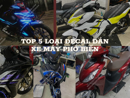 Top 5 Mẫu Decal Xe Máy Phổ Biến Cho Tính Năng Bảo Vệ