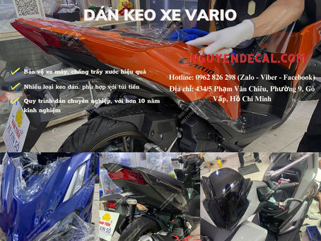 Bảo vệ vẻ đẹp xe hiệu quả với dịch vụ dán keo xe Vario tại Cửa hàng Nguyễn Decal