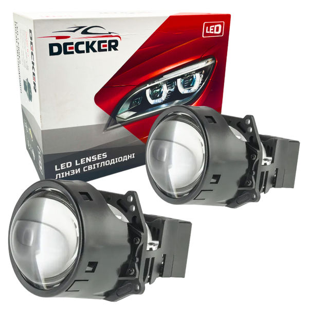 Світлодіодні Bi-Led лінзи DECKER BL 3.0" R-5 65W 5500K (2 шт.)
