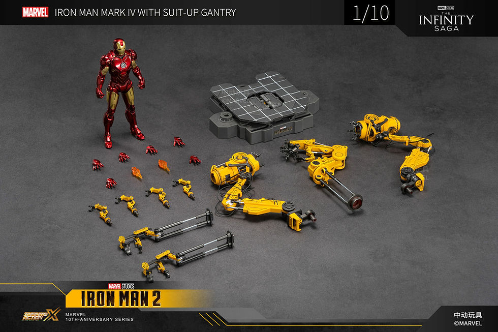 Thumbnail: ZD Toys Iron Man MK4 1/10 Scale Action Figure with Suit-up Gantry