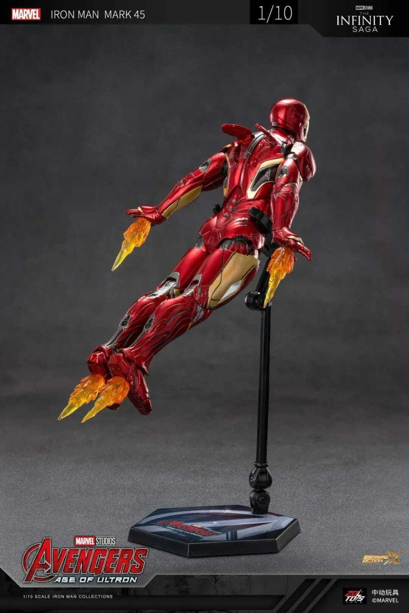 Thumbnail: ZD Toys Iron Man Mark XLV Avengers Age of Ultron (no LED) 1/10 Scale Figure NEW