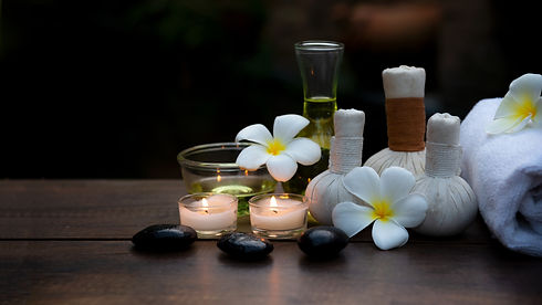 Thai spa massage. Spa treatment cosmetic beauty. Therapy aromatherapy for care body women