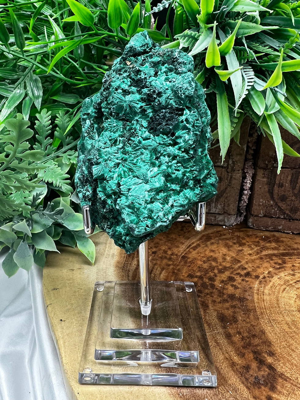 Thumbnail: SILKY FIBOUROUS MALACHITE SPECIMEN - 2