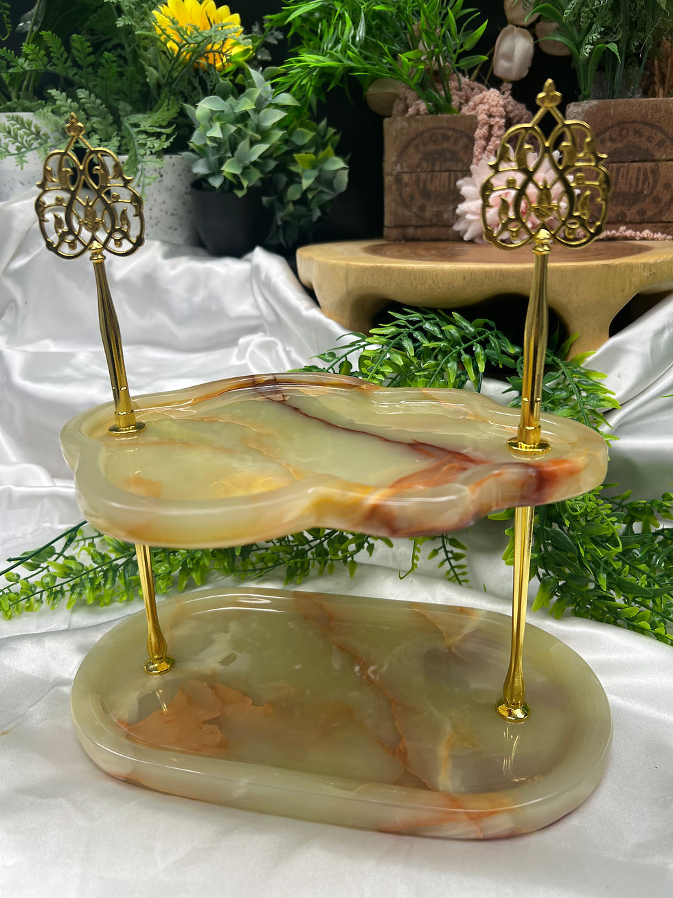 Thumbnail: GREEN ONYX 2 TIER SHELF