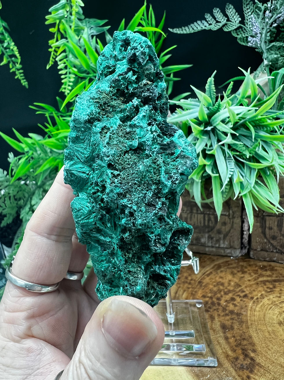 Thumbnail: SILKY FIBOUROUS MALACHITE SPECIMEN - 2