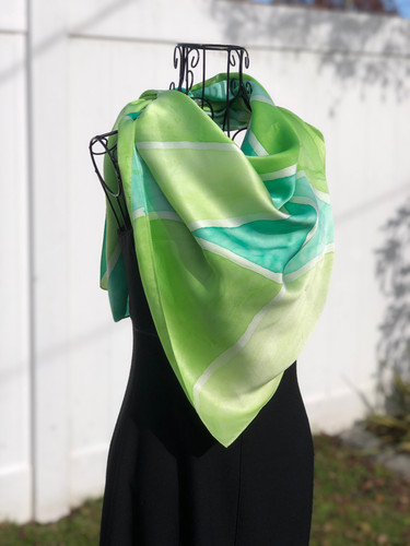 Geometric Silk Scarf | The Grounded Virgo