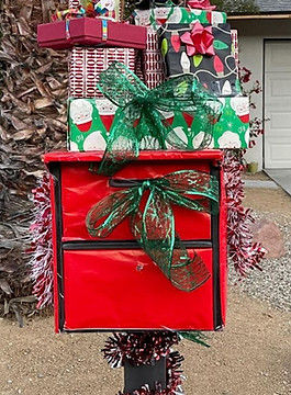 Holiday Mailbox Decorating - 2020