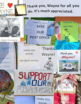 Postal Carrier Wayne Day Collage