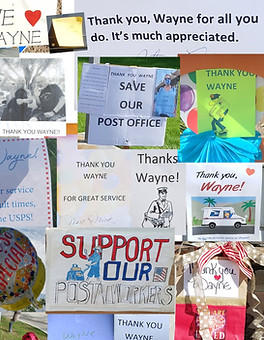 Postal Carrier Wayne Day Collage