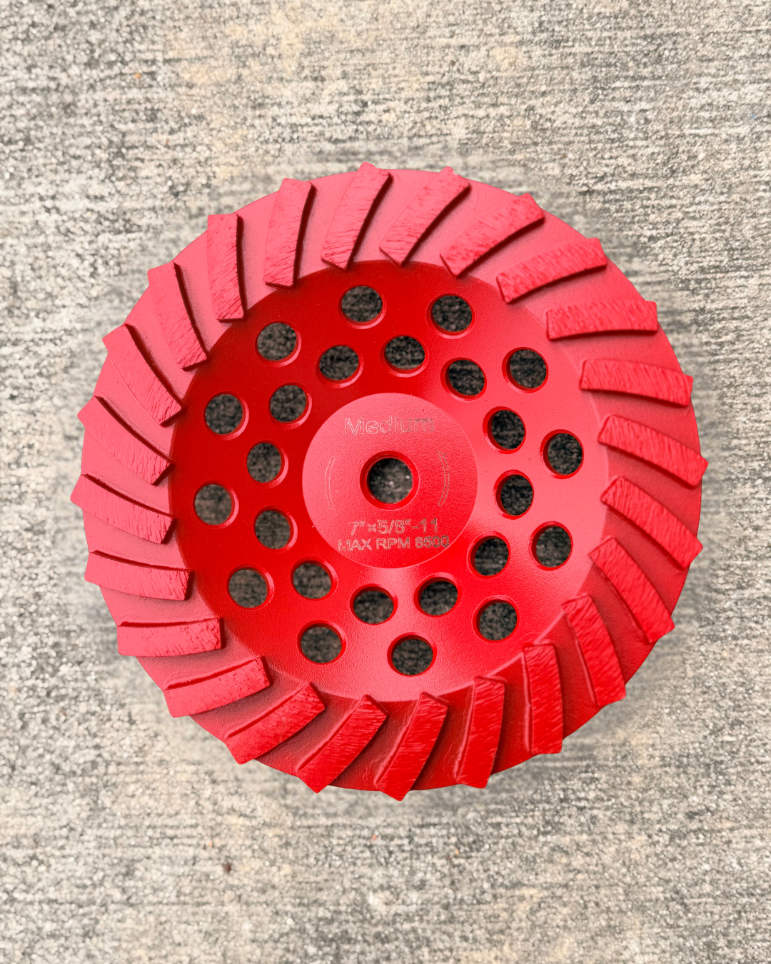 7" 24 Segment Diamond Cup Wheel (Medium Bond)