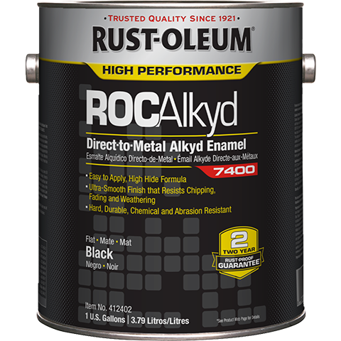 Rust-Oleum ROCAlkyd 7400 direct-to-metal alkyd enamel container