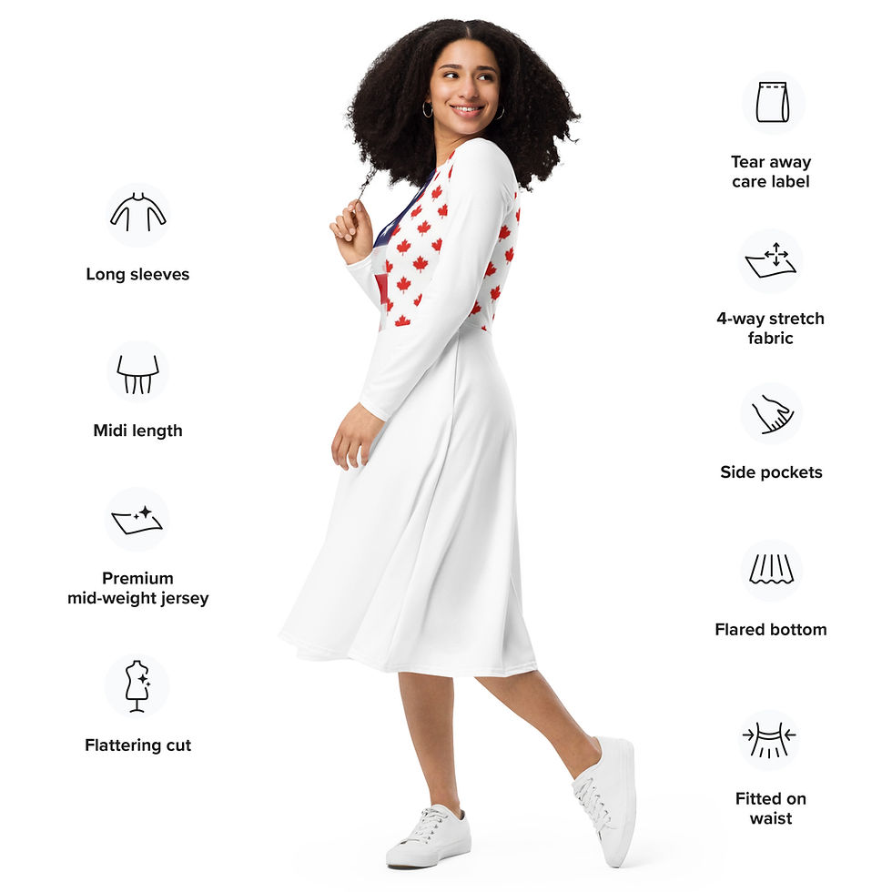 Thumbnail: S&K US/CANA- Dress | long sleeve midi dress