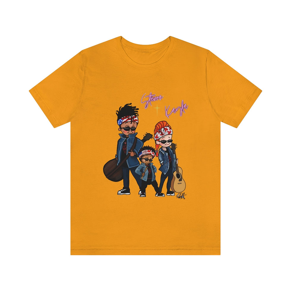 Thumbnail: S&K Character Tee | Unisex Jersey Short Sleeve Tee - Art by PraiseJesus Artis