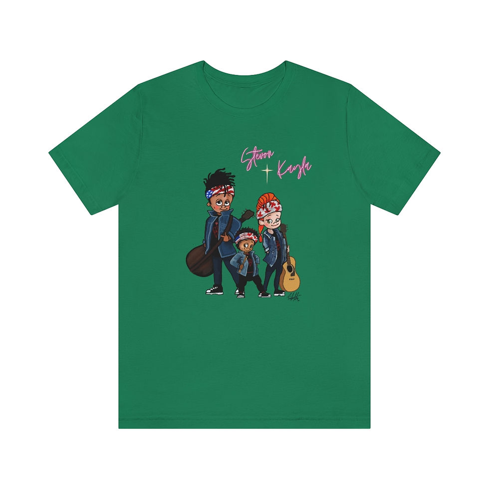 Thumbnail: S&K Character Tee | Unisex Jersey Short Sleeve Tee - Art by PraiseJesus Artis