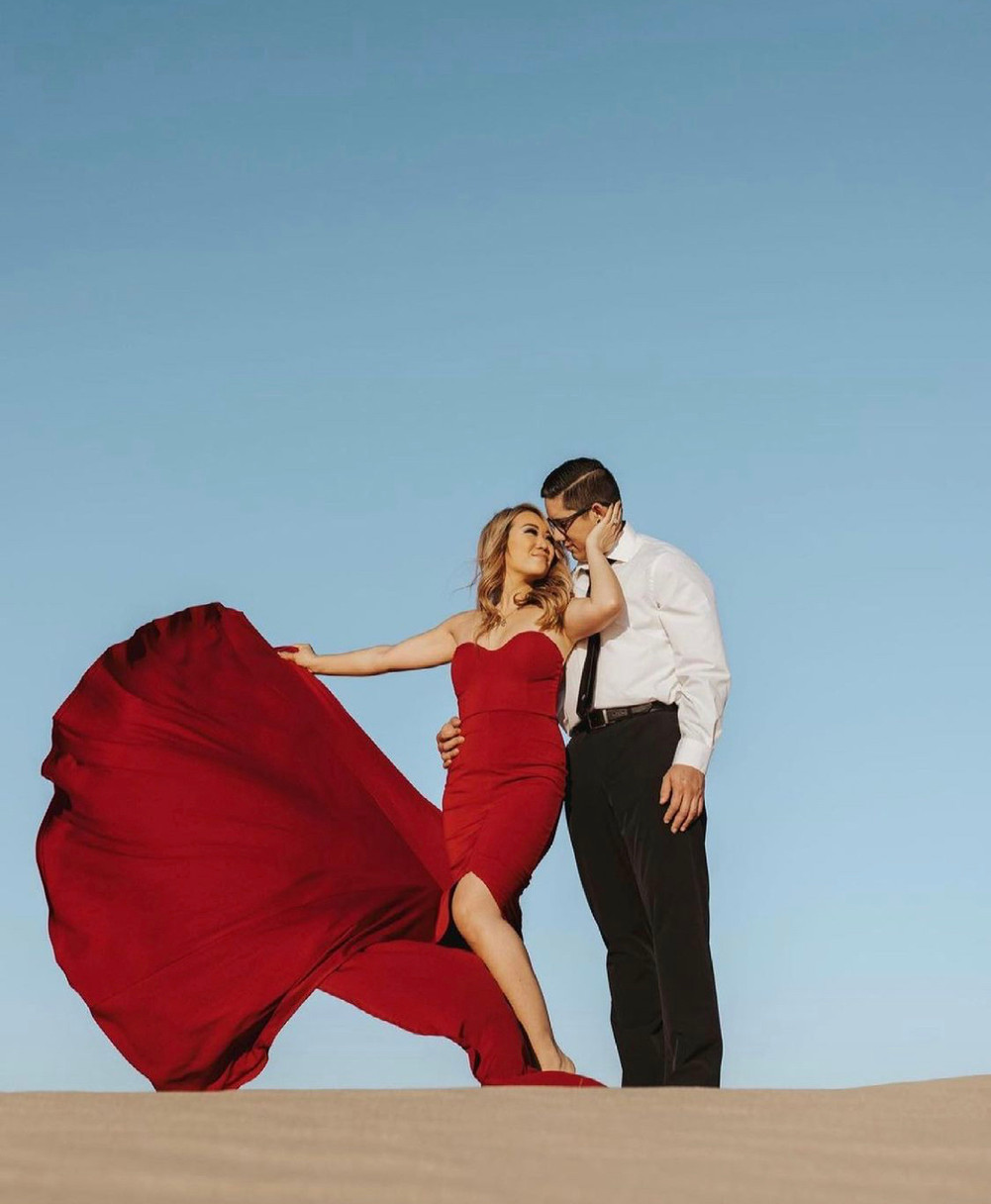 Glamorous Engagement Makeup in Pismo Beach, California. Makeup by Anna Grimes.