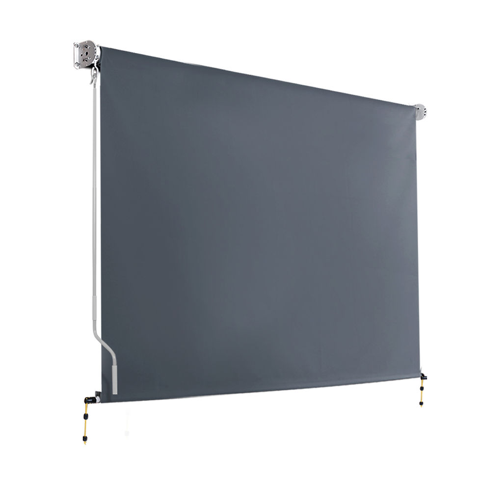 Instahut 2.7X2.5M Outdoor Blinds Awning Roll Down Canopy Retractable Outdoor