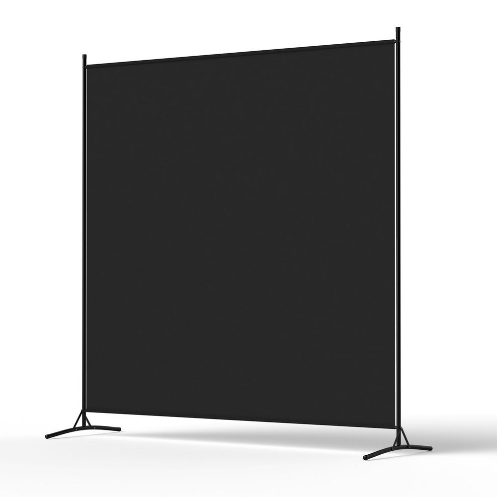 Artiss Room Divider Screen 175x180cm Fabric Black