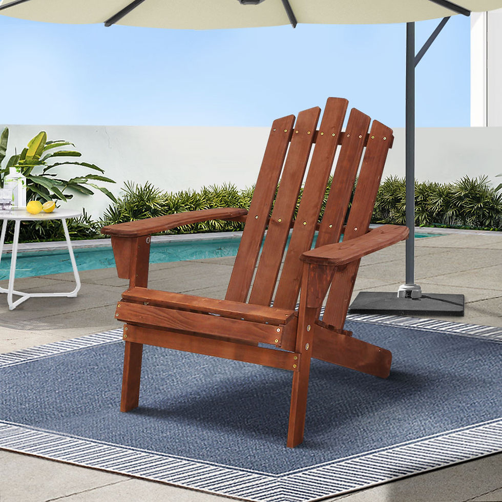 Gardeon Adirondack Outdoor Chairs Wooden Beach Chair Patio Furniture Garden