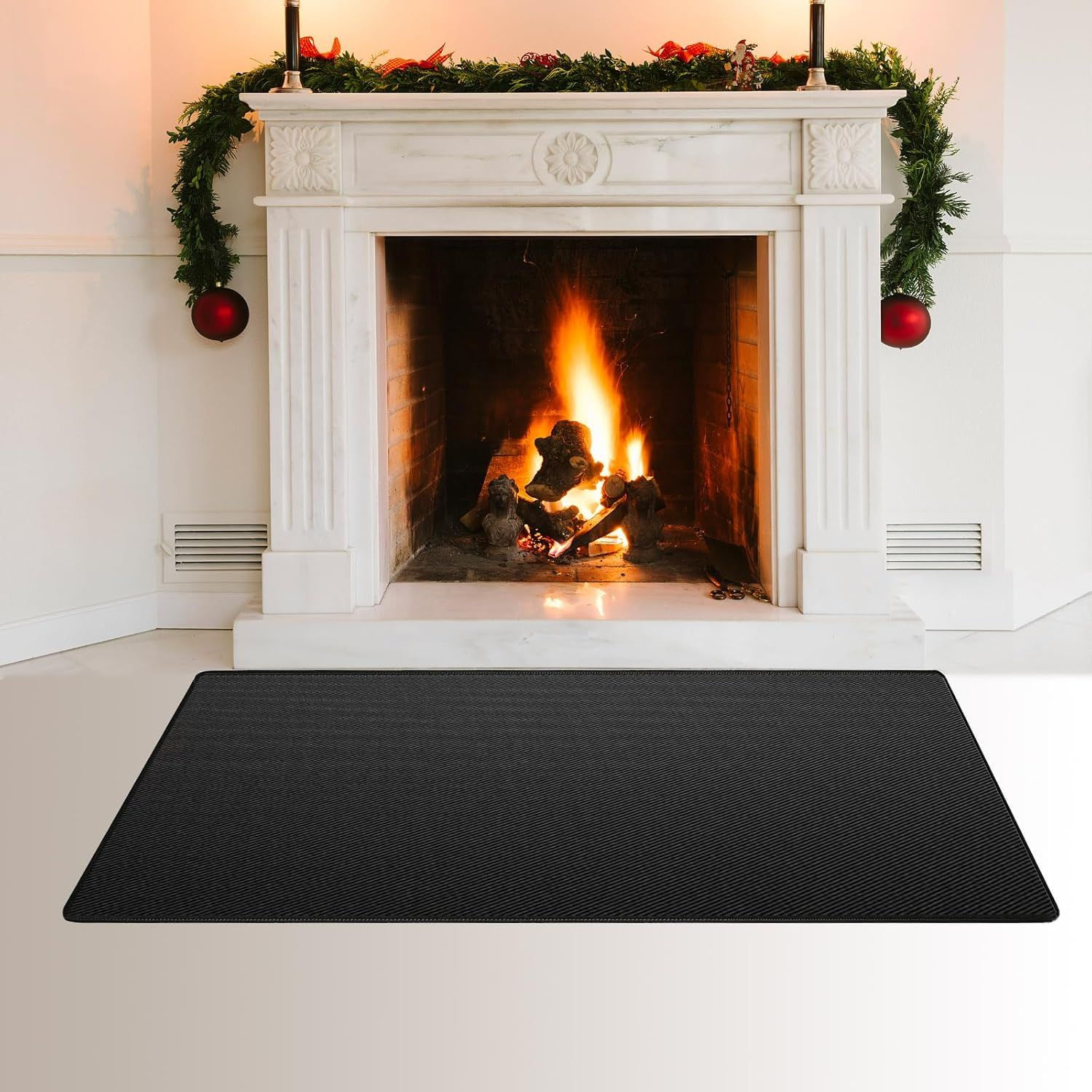Fireproof Fireplace Hearth Mat, Fireplace Hearth Rug, Fire Resistant